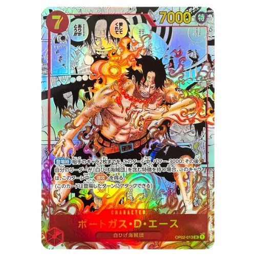 One Piece Manga Ace SR Paramount War OP02-013 Japanese Single Card